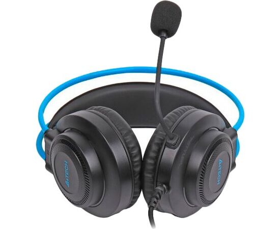  Наушники полноразмерные проводные, с микрофоном A4TECH Fstyler FH200U (серый/синий) 