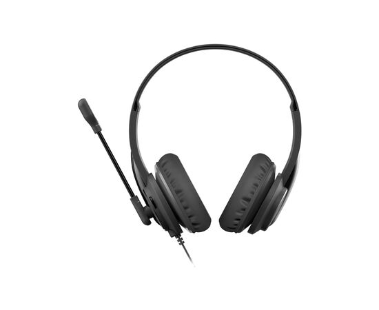  Наушники полноразмерные проводные, с микрофоном A4TECH HU-10 (черный) 