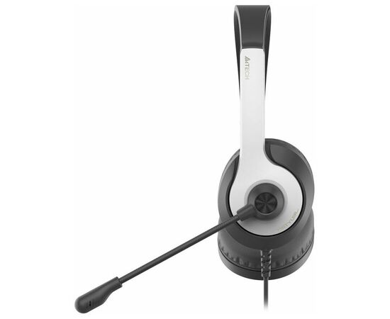  Наушники полноразмерные проводные, с микрофоном A4TECH Fstyler FH100U 2м накладные USB оголовье (белый/черный) 