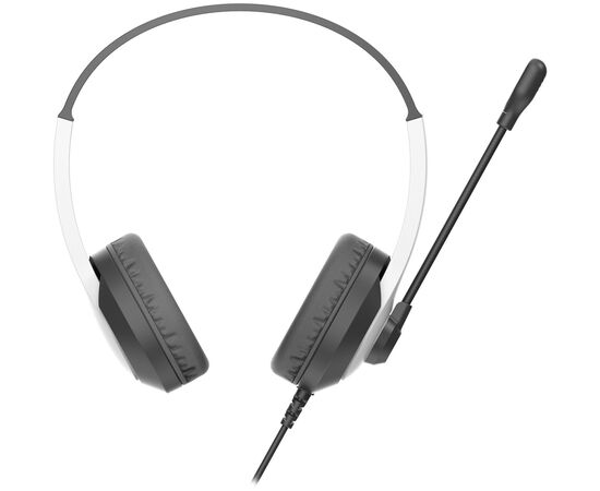  Наушники полноразмерные проводные, с микрофоном A4TECH Fstyler FH100U 2м накладные USB оголовье (белый/черный) 