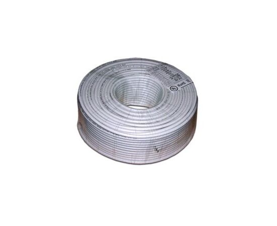  Кабель Lanmaster TWT-RG6U-CS48/1-WH RG-6/U F/UTP коаксиальный, общий экран 75Om PVC внутренний 100м белый 