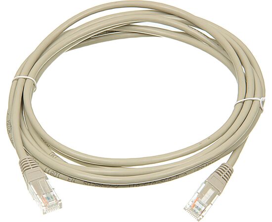  Патч-корд Lanmaster TWT-45-45-3.0-GY UTP RJ-45 вил.-вилка RJ-45 кат.5E 3м серый ПВХ (уп.:1шт) 