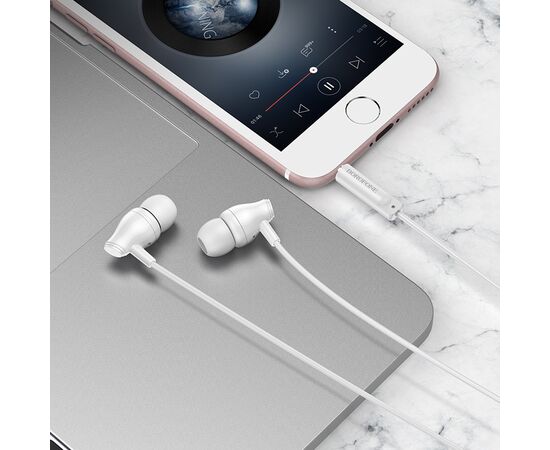  Наушники BOROFONE BM61 Wanderer universal earphones with mic (белый) 