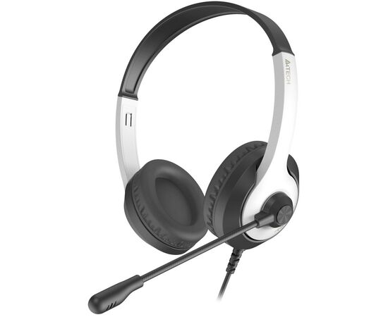  Наушники полноразмерные проводные, с микрофоном A4TECH Fstyler FH100U 2м накладные USB оголовье (черный) 