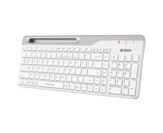  Клавиатура A4Tech Fstyler FBK25 белый/серый USB беспроводная BT/Radio slim Multimedia FBK25 WHITE 