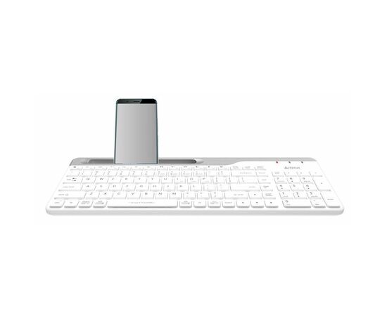  Клавиатура A4Tech Fstyler FBK25 белый/серый USB беспроводная BT/Radio slim Multimedia FBK25 WHITE 