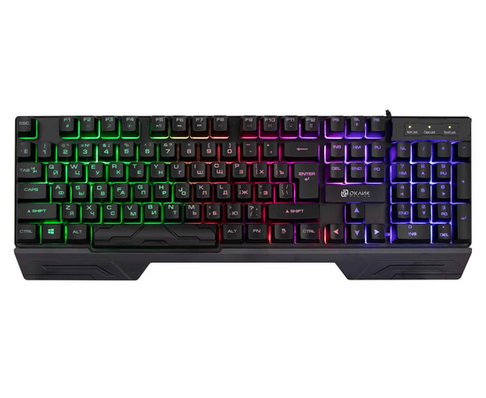  Клавиатура OKLICK 709G (1788144) черный USB LED 