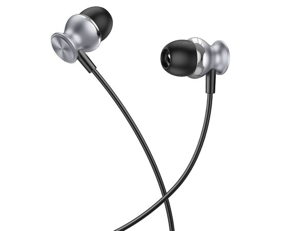  Наушники HОСО M106 Fountain metal universal with microphone (серый) 