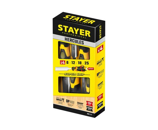 Набор стамесок-долот STAYER Hercules 18205-H4 4 шт. 