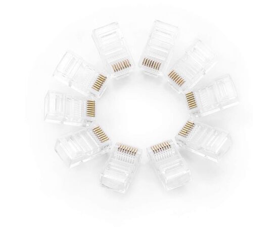  Коннектор UGREEN NW110 50246 RJ45 Network Connector for UTP Cat 5, Cat 5e 100pcs 