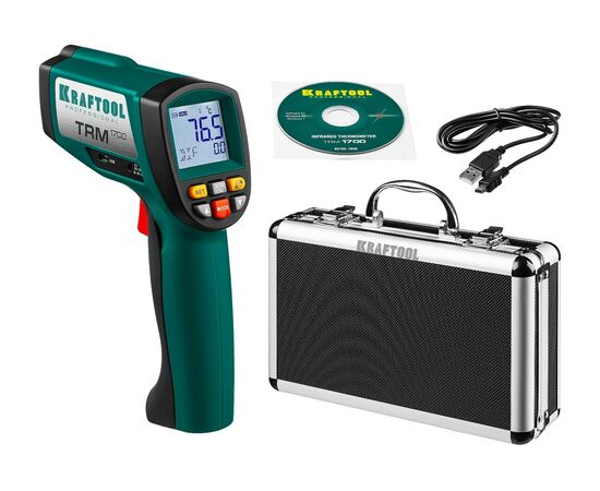 Пирометр Kraftool TRM-1700 (45701-1650) инфракрасный, -30С +1650С 