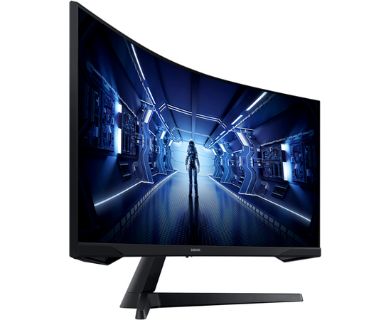  Монитор Samsung Odyssey G5 Curved 34" 1000R, UWQHD 3440x1440, 165Hz, 21:9, VA, 1ms, 250cd, HDMI, DP, C34G55TWWI (LC34G55TWWIXCI) черный 