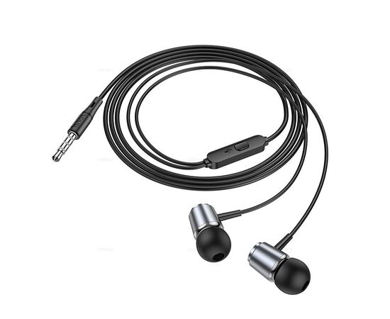  Наушники HOCO M108 Spring metal universal с микрофоном (серый) 