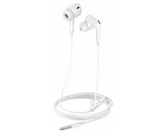  Наушники HOCO M101 Pro Crystal sound wire-controlled earphones with microphone (белый) 