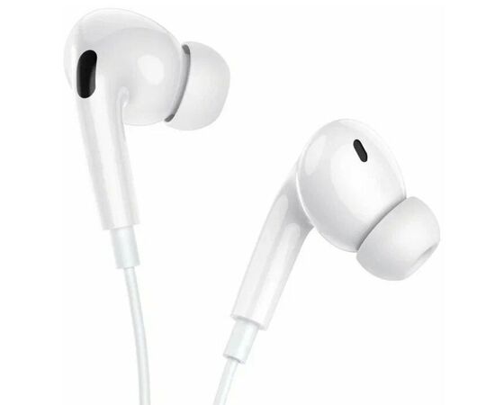  Наушники HOCO M101 Pro Crystal sound wire-controlled earphones with microphone (белый) 