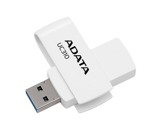  USB-флешка A-DATA UC310 (UC310-128G-RWH) , 128GB, USB 3.2, белый 