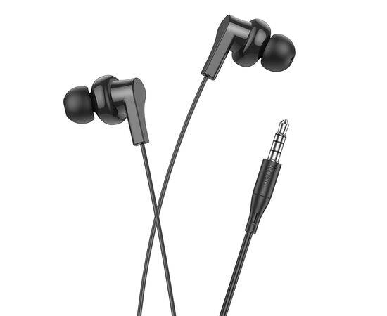  Наушники HOCO M114 Jia universal earphones with microphone (черный) 