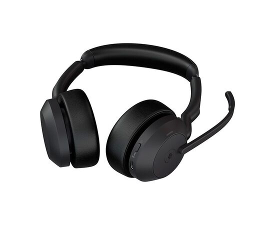  Гарнитура Jabra Evolve2 55, Link380c MS Stereo, для компьютера/мобильных устройств, накладные, Bluetooth, черный 