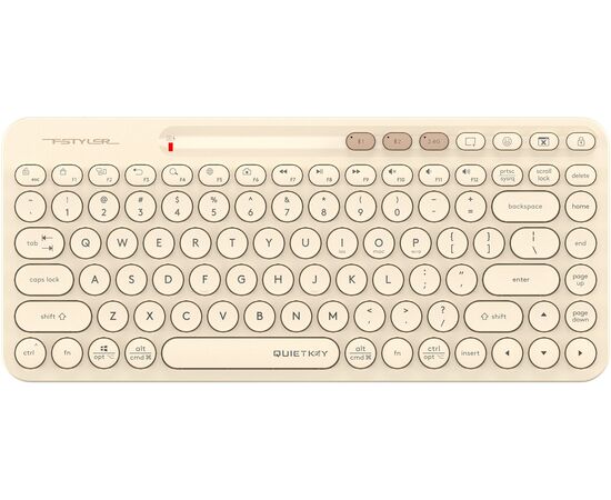  Клавиатура A4Tech Fstyler FBK36C AS бежевый USB беспроводная BT/Radio slim Multimedia 