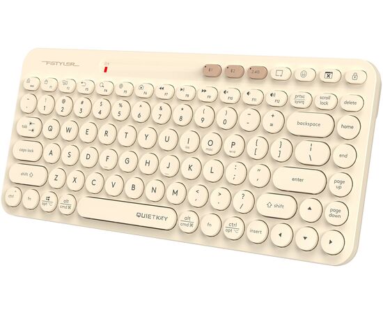  Клавиатура A4Tech Fstyler FBK36C AS бежевый USB беспроводная BT/Radio slim Multimedia 