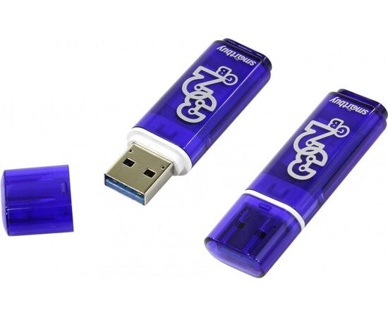  Флешка SmartBuy 32Gb Glossy series Blue 
