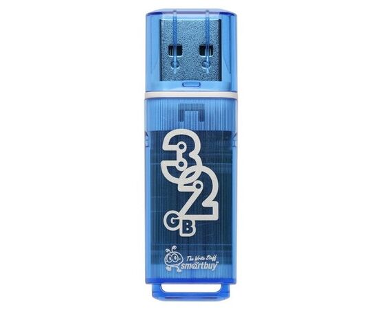  Флешка SmartBuy 32Gb Glossy series Blue 