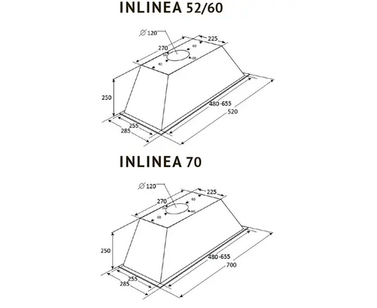  Вытяжка Kuppersberg Inlinea 70 WX 