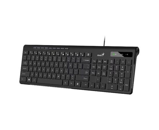  Клавиатура Genius SlimStar 230II, проводная, USB, 104 клавиши черный 