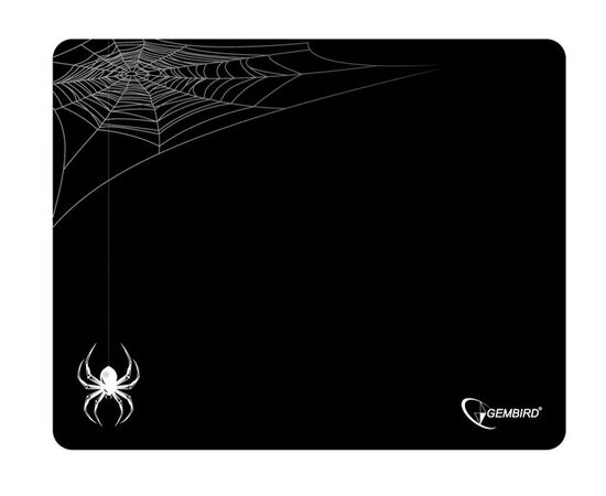  Коврик Gembird MP-GAME11 Black, рисунок: паук, материал: ткань + вспененная резина, 250*200*3мм 