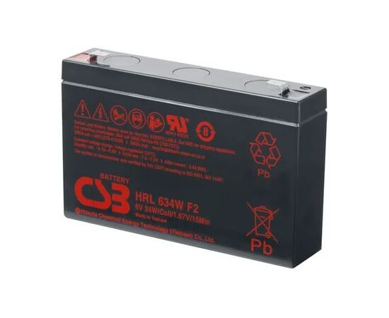  АКБ 6.0В 7.2Ач CSB GP672, 1.22 kg, H100xL151хW34 mm 