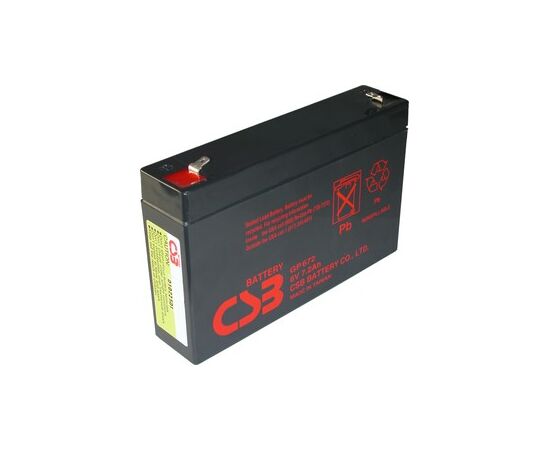  АКБ 6.0В 7.2Ач CSB GP672, 1.22 kg, H100xL151хW34 mm 