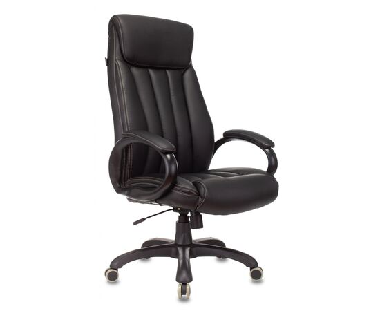  Кресло Бюрократ T-9922N/Black-PU эко.кожа черный 