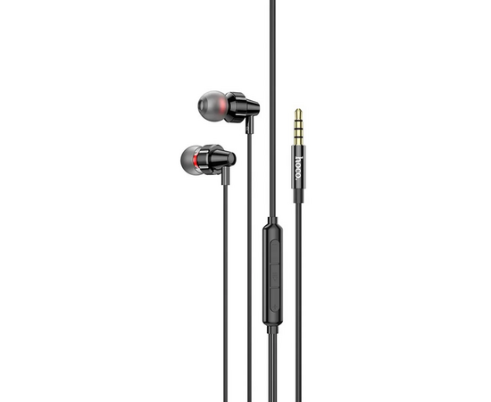  Наушники HOCO M90 Delight wire-controlled earphones with microphone (черный 3.5мм) 
