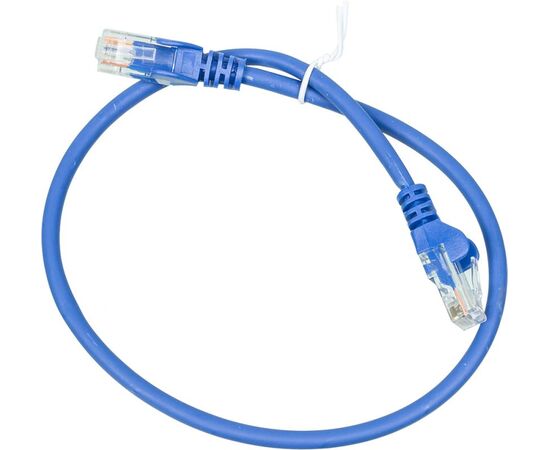  Патч-корд медный Lanmaster utp LAN-PC45/U5E-0.5-BL синий вилка RJ-45-вилка RJ-45 кат.5е 0.5м LSZH (1шт) 