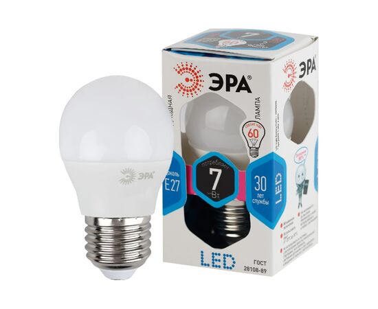  Лампочка Эра LED P45-7W-840-E27 (Б0020554) 