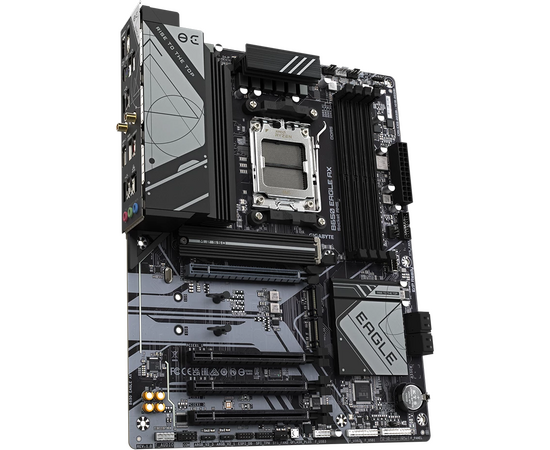  MB sAM5 Gigabyte B650 Eagle AX, AMD B650, 4xDDR5-5200 МГц, 4xPCI-Ex16, 3xM.2, Standard-ATX 