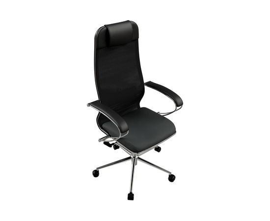 Кресло МЕТТА ErgoLife Set 15 (Z316737895) на колесиках, сетка, черный 