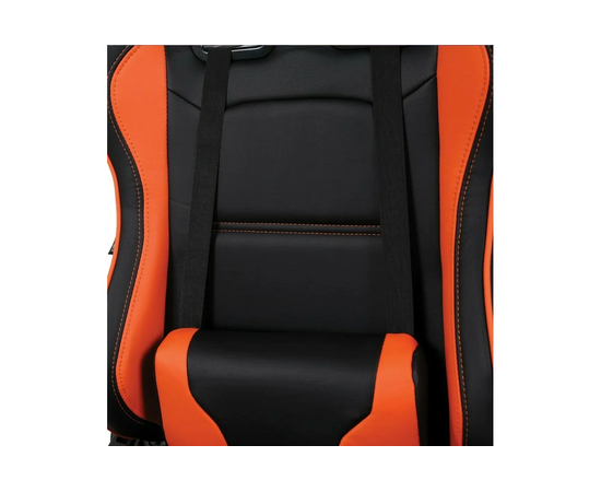  Кресло игровое BRABIX GT Racer GM-100 (531925) на колесиках, эко.кожа, 1шт. в комплекте черный/оранжевый 