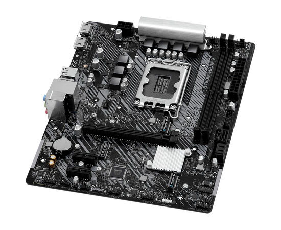  MB s1700 ASRock B760M-H2/M.2 Intel B760, 2xDDR5-5600 МГц, 1xPCI-Ex16, 2xM.2, Micro-ATX 