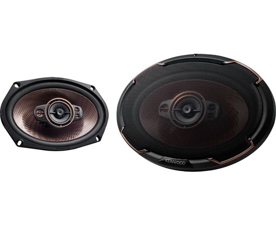  Колонки автомобильные Kenwood KFC-PS6986 600Вт 88дБ 4Ом 15x23см (6x9дюйм) (ком.:2кол.) коаксиальные четырехполосные 