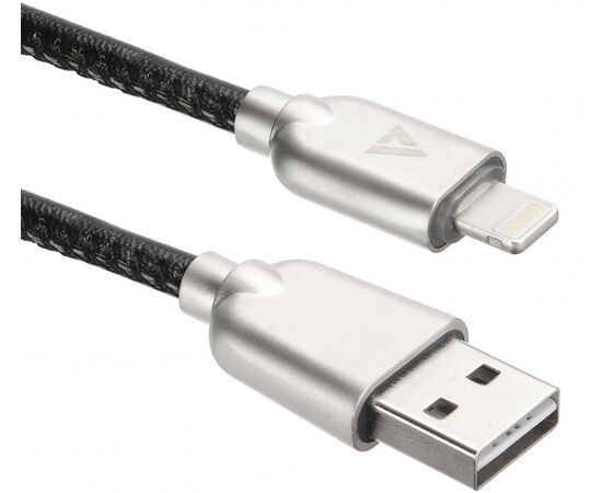  Дата-кабель ACD-Allure ACD-U926-P5B Lightning кожаный 1м черный 