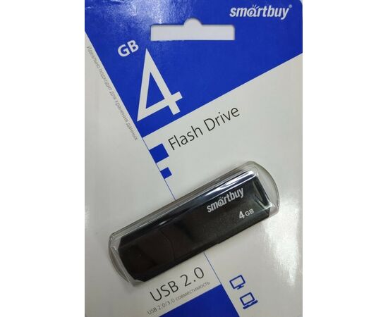  USB-флешка Smartbuy SB4GBCLU-K USB Drive 4GB Clue Black 