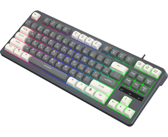  Клавиатура OKLICK 731G серый/белый 