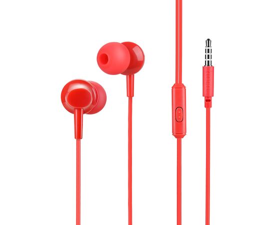  Наушники HOCO M14 initial with mic red (6957531049340) 