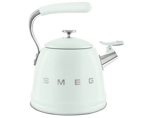  Чайник SMEG WKF01PG стиль 50-х гг, со свистком, 2.3л, индикация уровня воды, пастельный зеленый 