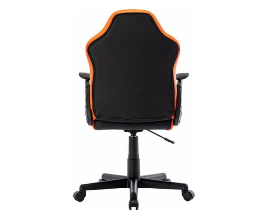  Кресло игровое BRABIX Shark GM-203 532513 на колесиках, эко.кожа/сетка черно-оранжевый 