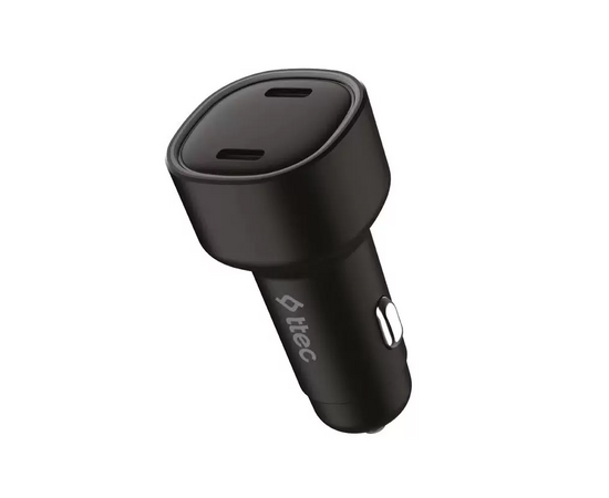  АЗУ TTEC 2CKP03S SmartCharger Duo PD 60W Car Fast Charger USB-C+USB-C Black 