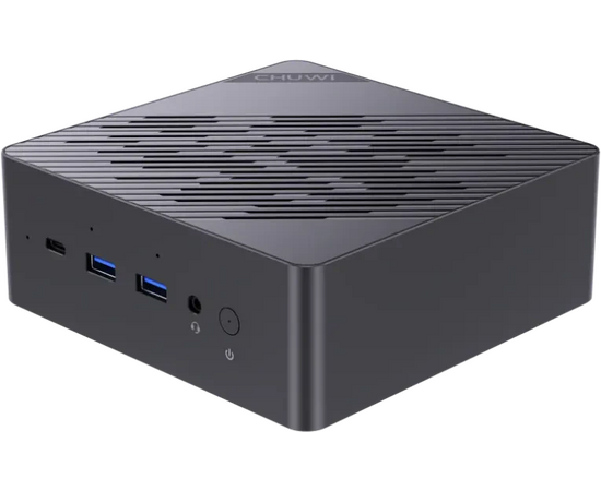  Неттоп Chuwi CWI606AIP-Win11Pro AuBox AMD Ryzen AI 9 365(2Ghz)/32768Mb/1024PCISSDGb/Int:AMD Radeon 880M/BT/WiFi/war 1y/0.74kg/Gold+Black 