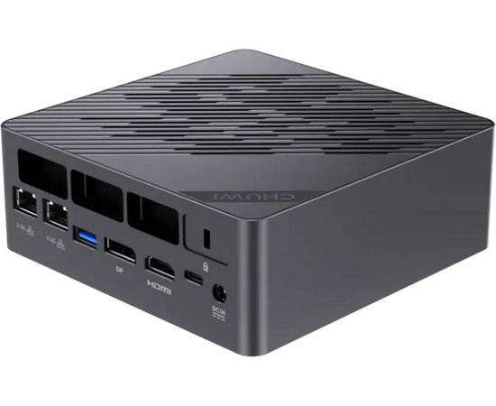  Неттоп Chuwi CWI606AIP-Win11Pro AuBox AMD Ryzen AI 9 365(2Ghz)/32768Mb/1024PCISSDGb/Int:AMD Radeon 880M/BT/WiFi/war 1y/0.74kg/Gold+Black 