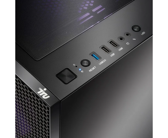  ПК iRU Tactio 510B7GP (2146239) Tower Intel Core i7 13700F, DDR5 32ГБ, 1ТБ(SSD), nVidia GeForce RTX 5060TI-8 ГБ, FreeDOS, черный 